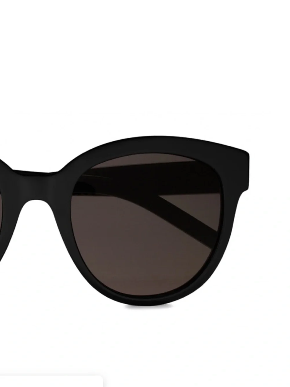 Yves Saint Laurent Black Cat-Eye Sunglasses for Women
